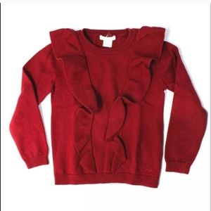 Chloé Cotton Long Sleeve Ruffle Knit sweater New without tags